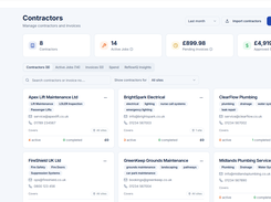 managing contractors in FitForAudit Care