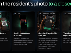 From the resident's photo to a closed job.