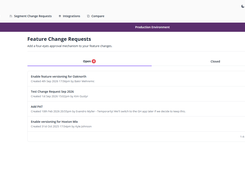 Feature Change Requests