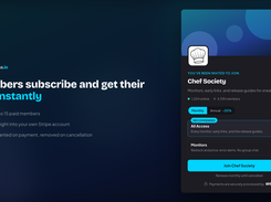 Your invite page: members pick a tier and get their role instantly
