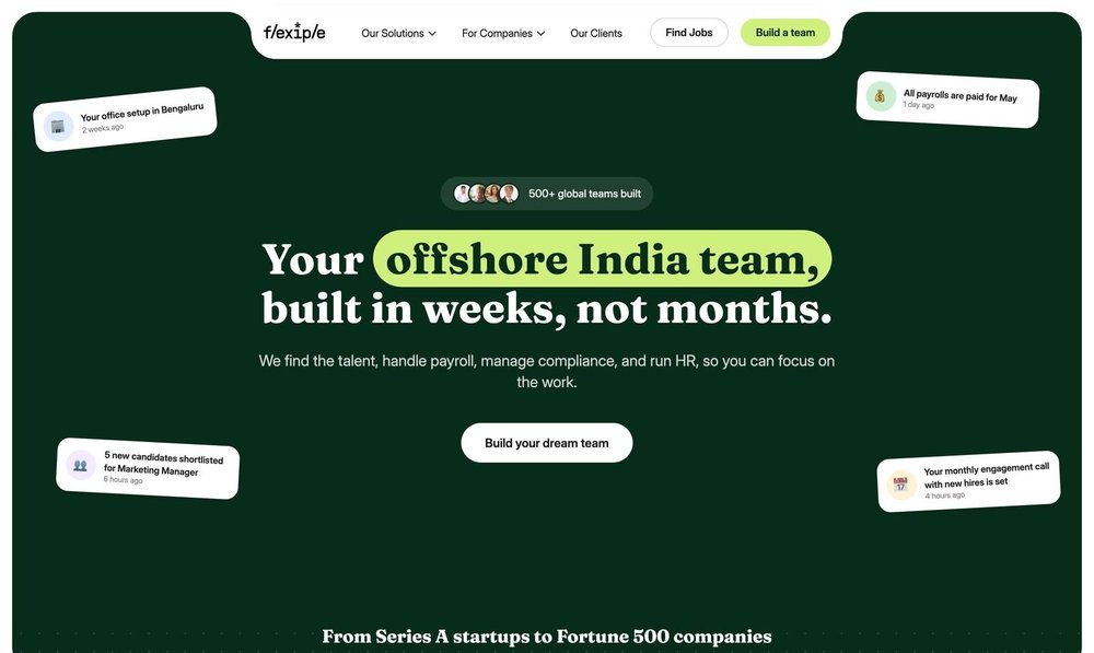 Your offshore India team, built in weeks, not months