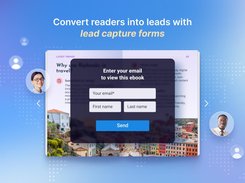 Convert readers into leads  with lead capture forms