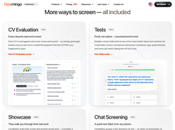 CV Evaluation and Tests: every resume read and scored against your must-haves, proctored skills tests