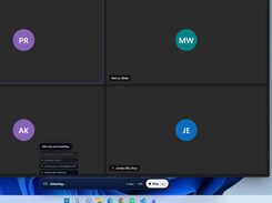 Four steps from one sentence: notifications opened, Teams opened, microphone muted, meeting joined.