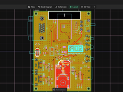 ESP32 computer PCB layout in Flux
