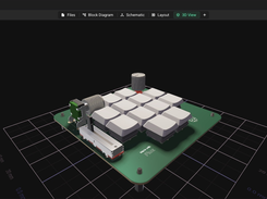 Pico Macro Keyboard in Flux's 3D board viewer