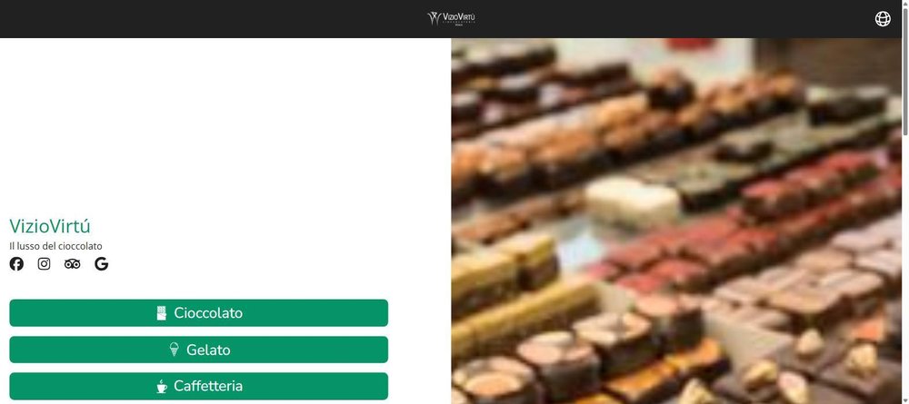 Each venue gets its own mini-site, QR code and language switcher.