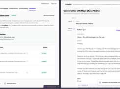 Configure Autopilot once, then review the full planned sequence before FollowClose starts sending.