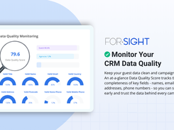 Monitor your CRM and data quality