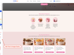Customize your website content and images without coding.
