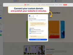 Connect your own domain and publish your website in minutes.