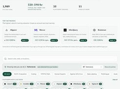 AITrainingJobs webpage showing “1,989 AI training jobs, updated daily,” filter controls, platform badges, and job-listing cards.