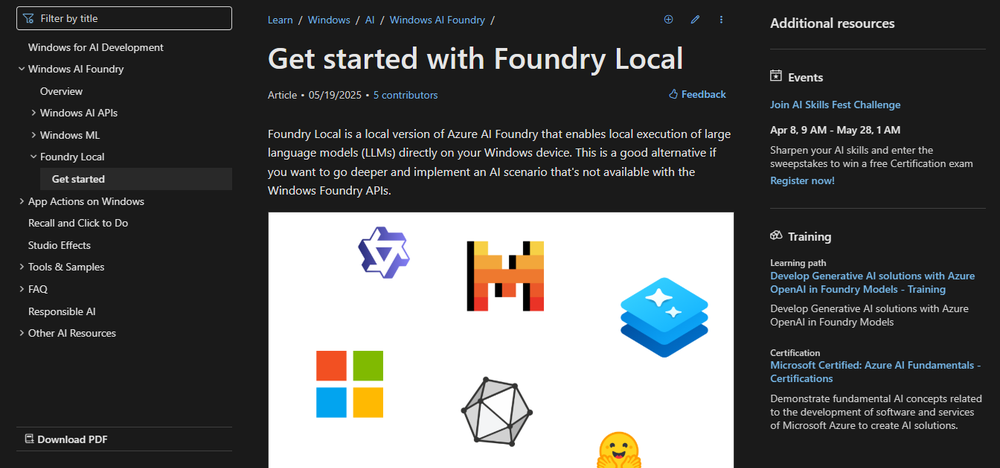 Foundry Local Screenshot 1