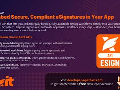 eSign API: Embed Secure, Compliant Signing: Overview of fully embeddable, audit-ready eSignature flows with automated approvals, identity controls, and standards compliance—keeps users in your app.