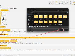 Betaflight App Blackbox page with dataflash controls and a Windows save-file dialog, annotated with red circles and arrows around the Blackbox tab and Save flash to file button.