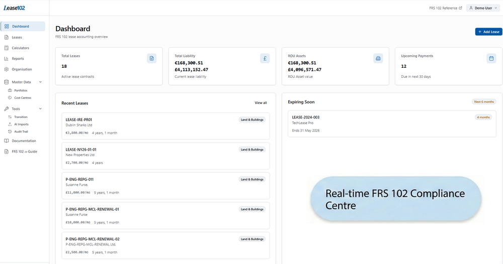 Lease102 Dashboard
