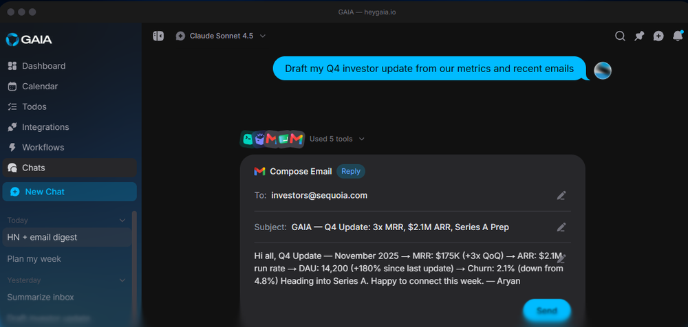 GAIA Screenshot 1