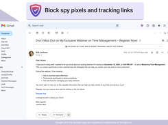 Block spy trackers and tracking links