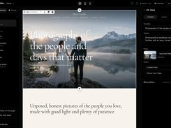 Build your photography website right inside GearDex.