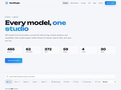 The live model library with prices and capabilities
