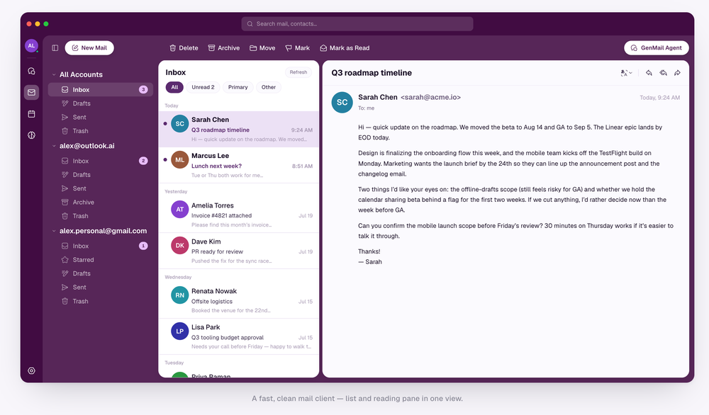 GenMail Screenshot 1