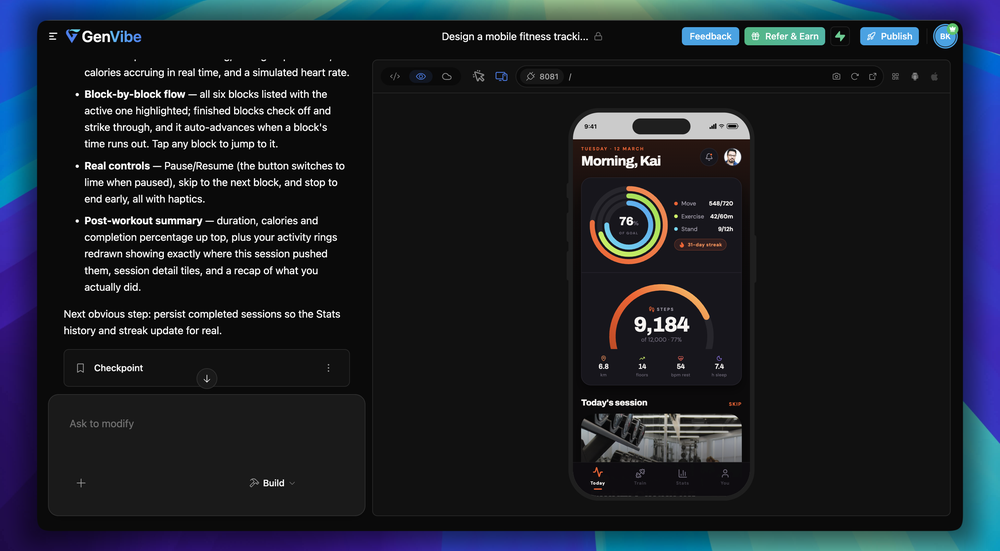 AI mobile app builder
