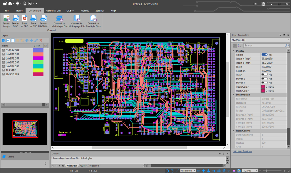 GerbView Screenshot 1