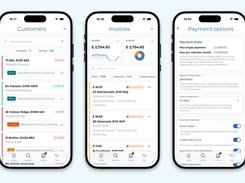 Customers, invoices sent automatically, and card and Direct Debit payments