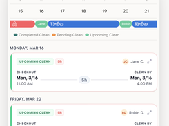 Mobile Clean Schedule 