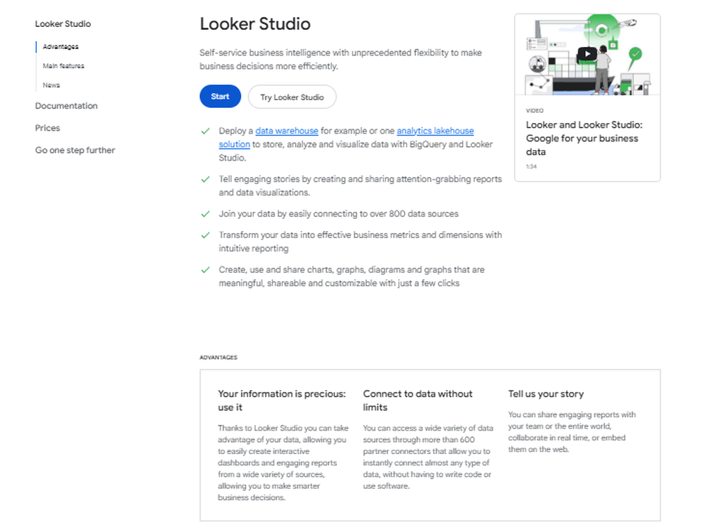 Google Cloud Data Studio Screenshot 1