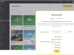 Learner and team management. Create, manage, and track training in one place — without the admin overload. Get up to speed with intuitive onboarding. Assign courses, set up teams, and keep learners on track with due dates and reminders. Centralized records log all activity, including external training.
