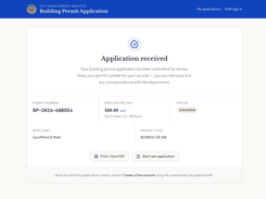 Confirmation Page