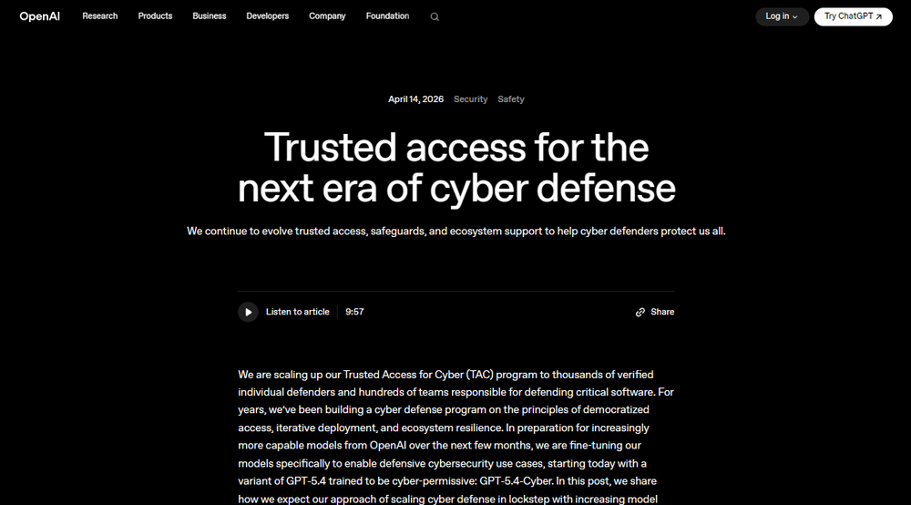 GPT‑5.4‑Cyber Screenshot 1