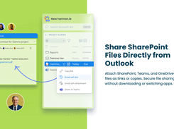 Share SharePoint files directly from Outlook