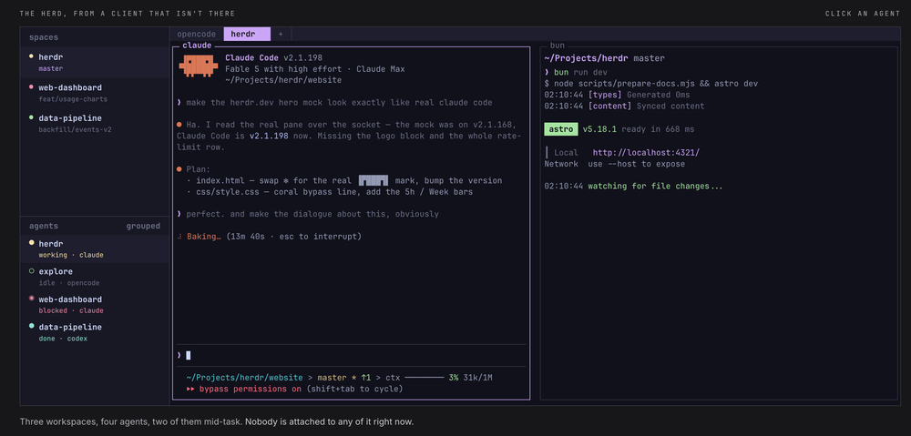 Herdr Screenshot 1