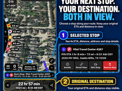 Next-stop and destination ETA