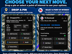 POI search and trip planning