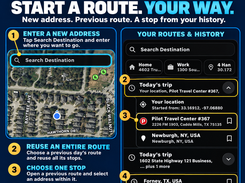 Multi-stop truck route planning
