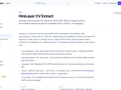 API reference: one multipart request returns the candidate as JSON, in 70 languages