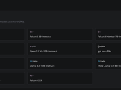 Deploy popular open models like Llama 3.3, Mistral, Qwen, Falcon3, and gpt-oss-20b without any setup. Pick a model, hit deploy, and Hivenet handles the GPU allocation for you.