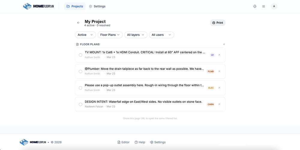Comment List