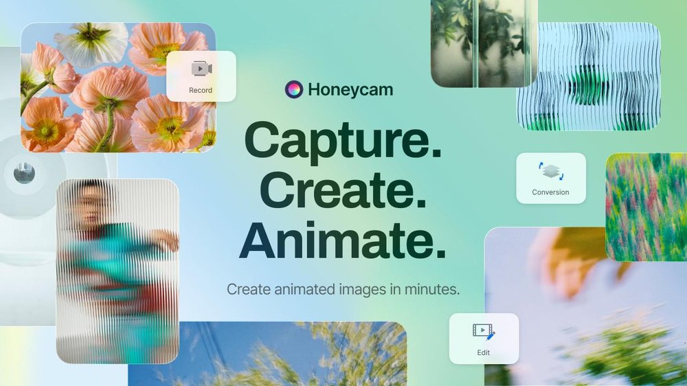 Capture. Create. Animate. Create animated images in minutes.