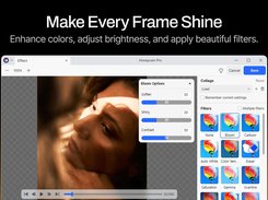 Make Every Frame Shine Enhance colors, adjust brightness, and apply beautiful filters.
