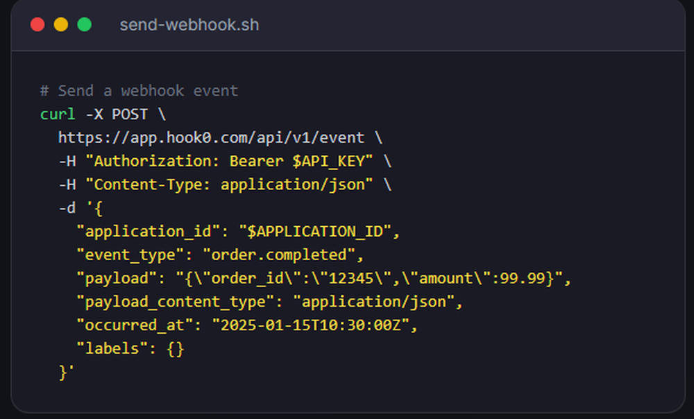Hook0 Screenshot 1