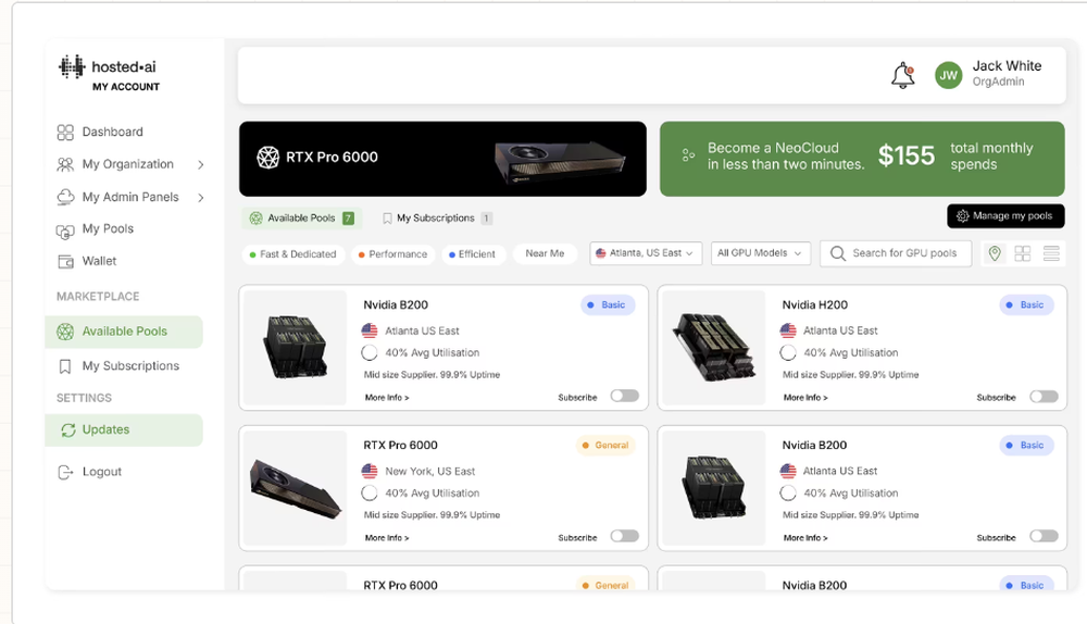 hosted·ai Screenshot 1