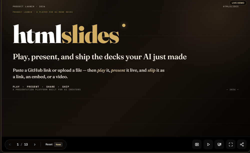 htmlslides Screenshot 1