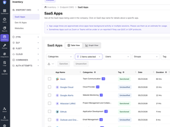 SaaS app list