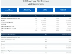 i4a AMS Meeting Revenue Report