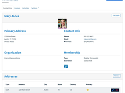i4a AMS Member Edit Profile Screen