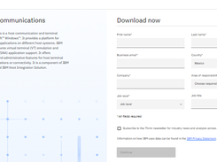 IBM Personal Communications (PCOMM) Screenshot 1